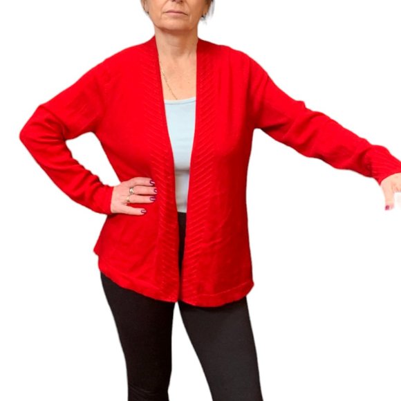 100% Cashmere Open-front Cardigan, Created For Macy's - Picture 2 of 6